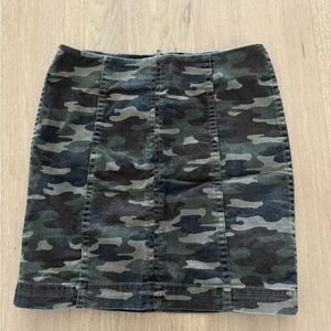 Free people army skirt